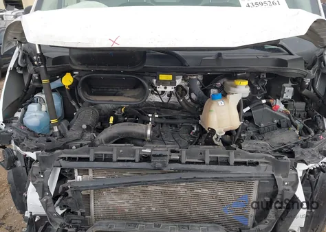 2024 Ram Promaster 2500 Tradesman High Roof 159 Wb W/Pass Seat from USA, damaged, VIN 3C6LRVDG8RE136931